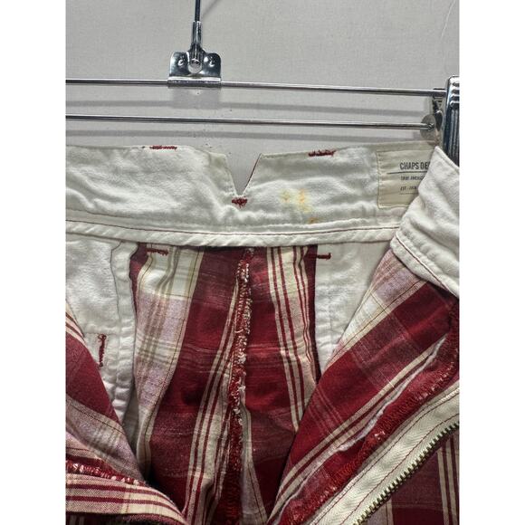 Vintage Chaps Denim Plaid Shorts - 100% Cotton *PLEASE READ DESCRIPTION* - Picture 3 of 7